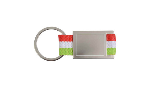 Portachiavi metallo e nylon promozionale