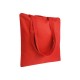 Shopper in cotone con zip di chiusira Shopper in cotone con zip di chiusira