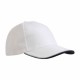 Cappellino in cotone pesante a 6 pannelli con chiusura in velcro