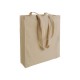 Shopper cotone riciclato e soffietto di 8 cm ca