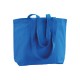 Shopper cotone soffietto alla base manici lunghi Shopper cotone soffietto alla base manici lunghi