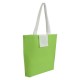 Shopper tnt pieghevole con bottone bicolore Shopper tnt pieghevole con bottone bicolore