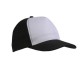 Cappellino bicolore a 5 pannelli poliestere