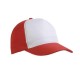 Cappellino bicolore a 5 pannelli poliestere