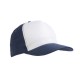 Cappellino bicolore a 5 pannelli poliestere