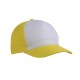 Cappellino bicolore a 5 pannelli poliestere