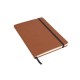 Quaderno con elastico carta avorio personalizzabile in copertina Quaderno con elastico carta avorio personalizzabile in copertina