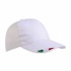 Cappellini in cotone con tricolore su visiera