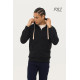 Felpa unisex modello con cappuccio ed interno in poliestere Sherpa