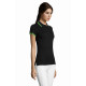 Polo con finiture su maniche e collo a contrasto modello Pasadena Women