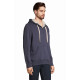 Felpa unisex modello con cappuccio ed interno in poliestere Sherpa