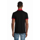 Polo unisex bicolore modello Prince finiture a contrasto Polo unisex bicolore modello Prince finiture a contrasto