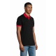 Polo unisex bicolore modello Prince finiture a contrasto Polo unisex bicolore modello Prince finiture a contrasto