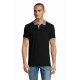 Polo unisex bicolore modello Prince finiture a contrasto Polo unisex bicolore modello Prince finiture a contrasto