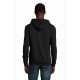 Felpa unisex modello Silver con cordino e zip a contrasto 
