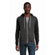 Felpa unisex modello Silver con cordino e zip a contrasto 