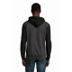 Felpa unisex modello Silver con cordino e zip a contrasto 