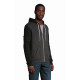 Felpa unisex modello Silver con cordino e zip a contrasto 