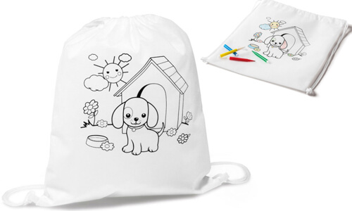 Zaino a sacca da colorare DRAWS personalizzabili