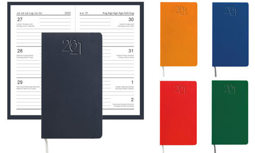 Agende tascabili dimensioni 9x14 cm Multilingue