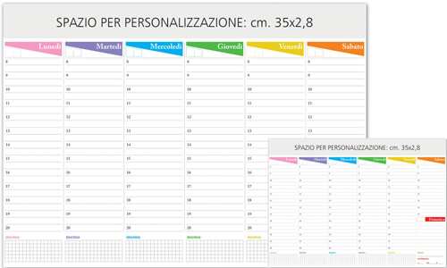 Planing da tavolo modello Big fogli a strappo