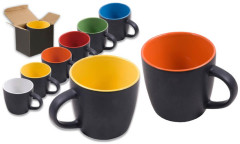 Tazza ceramica esterno opaco bicolor Tazza ceramica esterno opaco bicolor