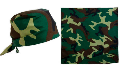 Bandana poliestere mimetica Stampa il tuo logo Bandana poliestere mimetica Stampa il tuo logo