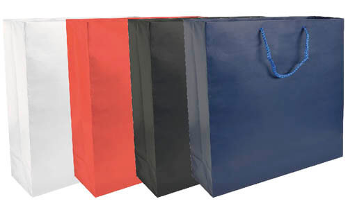 Shopper carta laminata manici con cordino