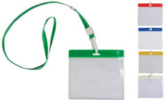 Nastro collo con tasca badge Nastro collo con tasca badge
