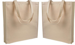 Shopper con soffietto Canvas serie End Shopper con soffietto Canvas serie End