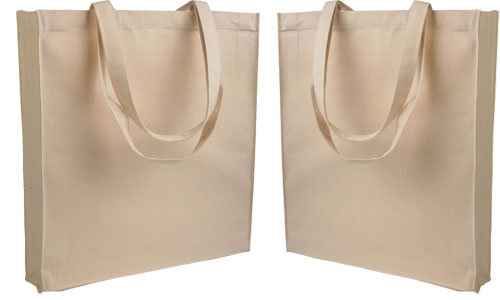 Shopper con soffietto Canvas serie End Shopper con soffietto Canvas serie End