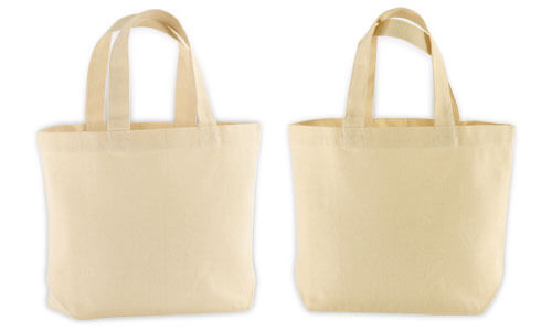 Borsa cotone base con soffietto manico corto Borsa cotone base con soffietto manico corto