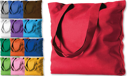 Borsa in cotone manico lungo - shopper per fiera Borsa in cotone manico lungo - shopper per fiera