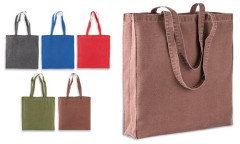 Borsa cotone con manico lungo Serie Stonewashed Borsa cotone con manico lungo Serie Stonewashed