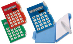 Set calcolatrice e mini penna Set calcolatrice e mini penna