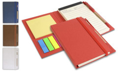 Notes con penna e set foglietti adesivi chiusura ad elastico Notes con penna e set foglietti adesivi chiusura ad elastico