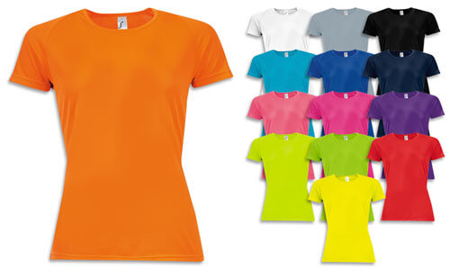 Magliette donna modello Sporty Women - t-shirt in poliestere traspirante