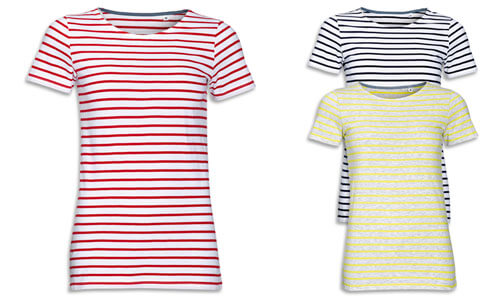 T-shirt donna modello a righe Miles Women T-shirt donna modello a righe Miles Women