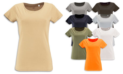 Maglietta donna Bio con trattamento agli enzimi modello Milo Women Maglietta donna Bio con trattamento agli enzimi modello Milo Women
