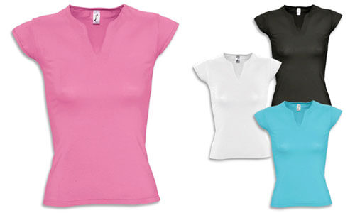 Maglia donna, scollatura a spacco Maglia donna, scollatura a spacco