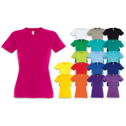 Maglietta donna cotone 190gr Taglio femminile Maglietta donna cotone 190gr Taglio femminile
