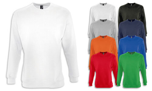Felpa unisex modello Supreme bassa percentuale poliestere
