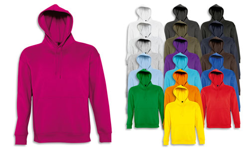 Felpa unisex modello Slam con capuccio