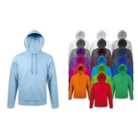 Felpa unisex con cappuccio e cordini in tinta Felpa unisex con cappuccio e cordini in tinta