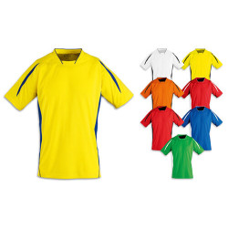 Maglia adulto scollo a V, bande traspiranti sui lati Maglia adulto scollo a V, bande traspiranti sui lati