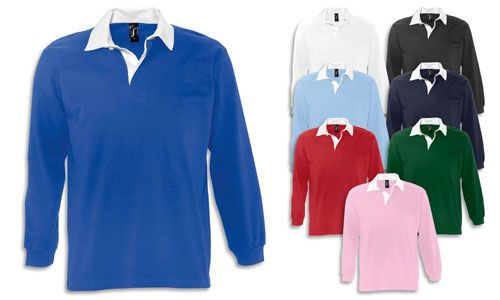 Polo unisex stile rugby, Jersey 280gr. Polo unisex stile rugby, Jersey 280gr.