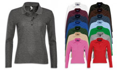 Polo donna, collo a costina e punto vita sfiancato Polo donna, collo a costina e punto vita sfiancato