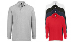 Polo, stile classico con collo a costina Polo, stile classico con collo a costina