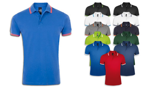 Polo uomo modello Pasadena Men - finiture a contrasto Polo uomo modello Pasadena Men - finiture a contrasto