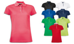 Polo donna Piqué in Poliestere stile sportivo Polo donna Piqué in Poliestere stile sportivo